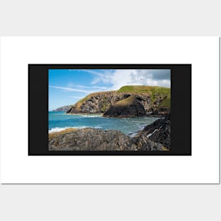 Ceibwr Bay Coastal Landscape Scenery - Near Newport, Pembrokeshire, Wales. Posters and Art